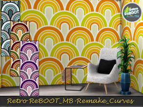Sims 4 — ReBOOT_MB-Retro_Remake_Curves by matomibotaki — Retro ReBOOT_MB-Remake_Curves, lively and colorful vintage