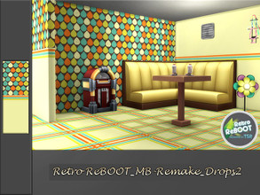 Sims 4 — Retro ReBOOT_MB-Remake_Drops2 by matomibotaki — Retro ReBOOT_MB-Remake_Drops2 colorful wallpaper with retro