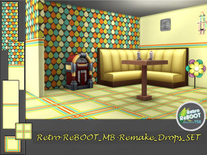 Sims 4 — Retro ReBOOT_MB-Remake_Drops_SET by matomibotaki — Retro ReBOOT_MB-Remake_Drops_SET, colorful wall and floor