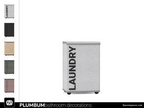 Sims 4 — Plumbum Laundry Box by wondymoon — - Plumbum Bathroom - Laundry Box - Wondymoon|TSR - Creations'2021