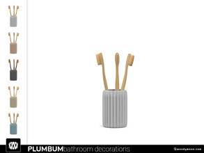 Sims 4 — Plumbum Toothbrush Holder by wondymoon — - Plumbum Bathroom - Toothbrush Holder - Wondymoon|TSR - Creations'2021