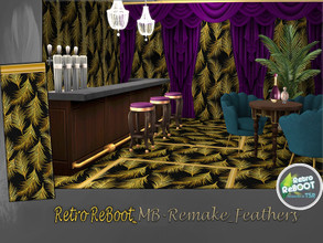 Sims 4 — Retro ReBOOT_MB-Remake_Feathers by matomibotaki — Retro ReBOOT_MB-Remake_Feathers, sophisticated, elegant gold