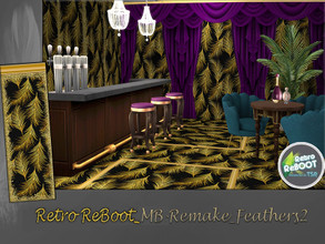 Sims 4 — Retro ReBOOT_MB-Remake_Feathers2 by matomibotaki — Retro ReBOOT_MB-Remake_Feathers2, sophisticated, elegant gold