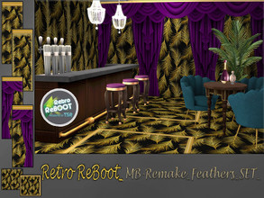 Sims 4 — Retro ReBOOT_MB-Remake_Feathers_SET by matomibotaki — Retro ReBOOT_MB-Remake_Feathers_SET,sophisticated, elegant