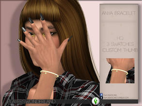 Sims 4 — Anya Bracelet by PlayersWonderland — . HQ . 3 Swatches . Custom thumbnail . Custom specular map