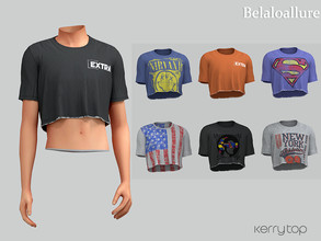Sims 4 — Belaloallure_Kerry top (patreon) by belal19972 — Simple crop top for your sims , enjoy :) 
