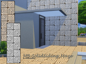 Sims 4 — MB-SolidSiding_Maze by matomibotaki — MB-SolidSiding_Maze, expressive wall cladding with geometric design,