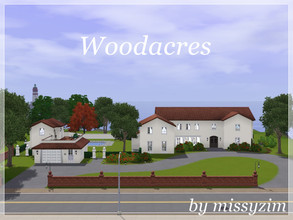 Sims 3 — Woodacres by missyzim — Large Mission style family home with a guest house. First floor has an open