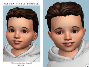 Sims 4 — Alex Hairstyle -Toddler- by -Merci- — New Maxis Match Hairstyle for Sims4. -For toddlers, teen-elder. -Base Game