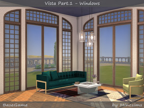 Sims 4 — Vista Set Part.1 - Windows by Mincsims — These are all for 4 tiles. It consists of 3 different patterns and