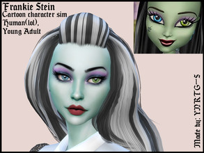 Sims 4 — Frankie Stein by YNRTG-S — So, now I'm finally introducing you the last character out of the main Monster High
