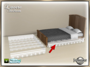 Sims 4 — Lavere bedroom lace for bed by jomsims — Lavere bedroom lace for bed
