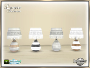 Sims 4 — Lavere bedroom table lamp by jomsims — Lavere bedroom table lamp