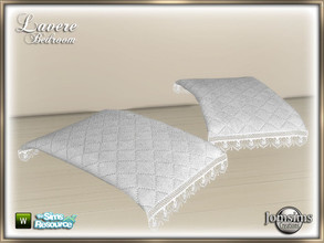 Sims 4 — Lavere bedroom white lace comforter by jomsims — Lavere bedroom white lace comforter