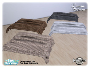 Sims 4 — Laora bedroom blanket by jomsims — Laora bedroom blanket