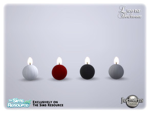 Sims 4 — Laora bedroom candle by jomsims — Laora bedroom candle