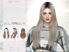 Sims 4 — WINGS-TO0403 by wingssims — Colors:36 All lods Compatible hats Hope you like it!