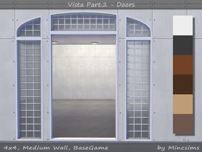 Sims 4 — Vista Arched Door Med V2 by Mincsims — for medium wall 6 swatches a part of Vista Set
