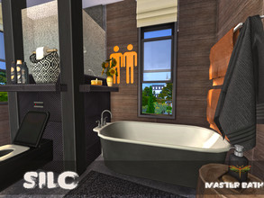 Sims 4 — Silo - Master Bathroom by fredbrenny — Brent and Brant met each other in front of the church in Brindleton Bay