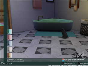 Sims 4 — Callisto by Silerna — - Basegame compatible - Flooring - Tiles - Cats not included :D - 5 different colors -