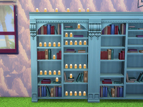 Sims 4 — Libraer: The IV Best Bookcase Slot Override (Get to Work) by Reitanna — When I saw this bookcase, I was so