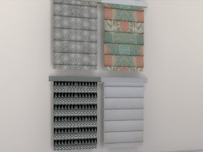 Sims 4 — Modern Interiors Medium Blind by seimar8 — Medium blind. Comes in four swatch patterns. Part of Modern Interiors