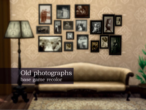 Sims 4 — Old Photographs 1 by RoxxyPLPL — Framed, old photographs in black&white and sepia. They will look good in