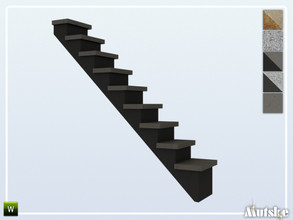 Sims 4 — Miller Facade Stairs Right 3x1 by Mutske — Part of Miller Facadeset. bb.moveobjects might be needed. Made by