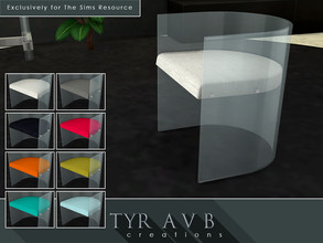 Sims 4 — Acrylic Dining Chair by TyrAVB — This ultra modern dining chairs will impress all of your friends and turn green