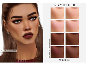 Sims 4 — -Patreon- May Blush by -Merci- — 18 Colours, for female.