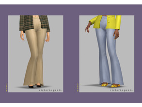 Sims 4 — -Patreon- Victoria Pants by -Merci- — 12 colours, for female.