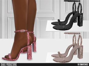 Sims 4 — ShakeProductions 662 - Glitter High Heels by ShakeProductions — Shoes/High Heels New Mesh All LODs Handpainted
