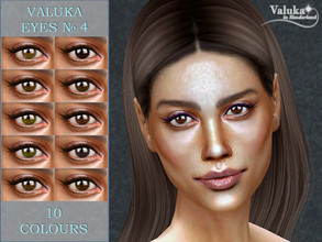 Sims 4 — Eyes N4 by Valuka — Costume make up category 10 colours All genders and ages Thumbnail for identification HQ