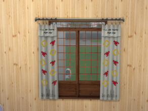 Sims 4 — Medium Friends curtain by Aldaria — Medium Friends curtain