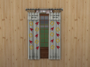 Sims 4 — Short Friends curtain by Aldaria — Short Friends curtain