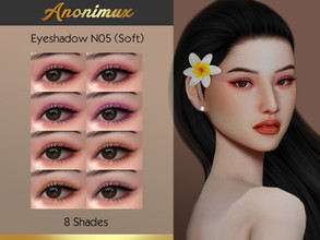 Sims 4 — Eyeshadow N05 (Soft) by Anonimux_Simmer — - 8 Shades - Compatible with the color slider - BGC - Thanks to all CC