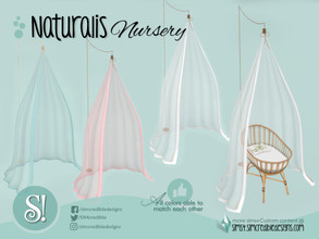 Sims 4 — Naturalis- crib canopy veil by SIMcredible! — by SIMcredibledesigns.com available at TSR 3 colors + variations