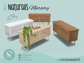 Sims 4 — SIMcredible Naturalis- sideboard by SIMcredible! — by SIMcredibledesigns.com available at TSR 3 colors