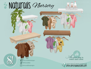 Sims 4 — SIMcredible Naturalis- baby clothes shelf by SIMcredible! — by SIMcredibledesigns.com available at TSR 3 colors