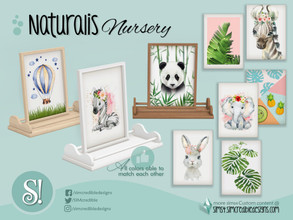 Sims 4 — Naturalis- wall painting shelf by SIMcredible! — by SIMcredibledesigns.com available at TSR 3 colors +
