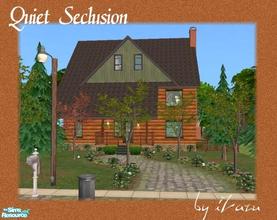 Sims 2 — Quiet Seclusion Log Home by iZazu — Pets Required. Log Home for you and your Dog! Features Attic (needs