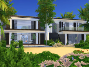 Sims 4 — Modern Note by Suzz86 — Modern Home featuring kitchen,breakfast bar,dining area and livingroom. 3 Bedroom 2