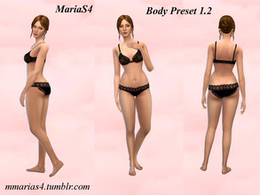 Sims 4 — MariaS4 Body Preset 1.2 by MMariaS4 — A reworked version of the first preset I ever made. For female sims from