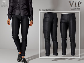 Sims 4 — [PATREON]  (Early Access) Male Outfit (PANTS) P43 by busra-tr — 10 colors Adult-Elder-Teen-Young Adult For Male