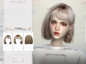 Sims 4 — WINGS-TO0410 by wingssims — Colors:36 All lods Compatible hats Hope you like it!