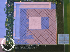 Sims 4 — Brick Terrain VI - Networksims by networksims — A terrain of large grey bricks.