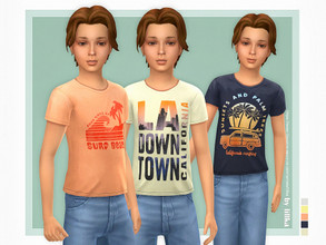Sims 4 — T-Shirt Collection for Boys P20 by lillka — T-Shirt Collection for Boys 5 swatches Base game compatible Custom