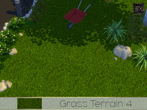 Sims 4 — Grass Terrain 4 by theeaax — Beautiful realistic green grass texture NOTE: The color swatch/thumbnail for this