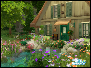 Sims 4 — Glimmer Brook Cottage No CC by seimar8 — Welcome to Glimmer Brook Cottage. set in the tranquil setting of