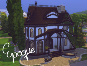 Sims 4 — Epoque by GenkaiHaretsu — Old house for small family, victorian style.
